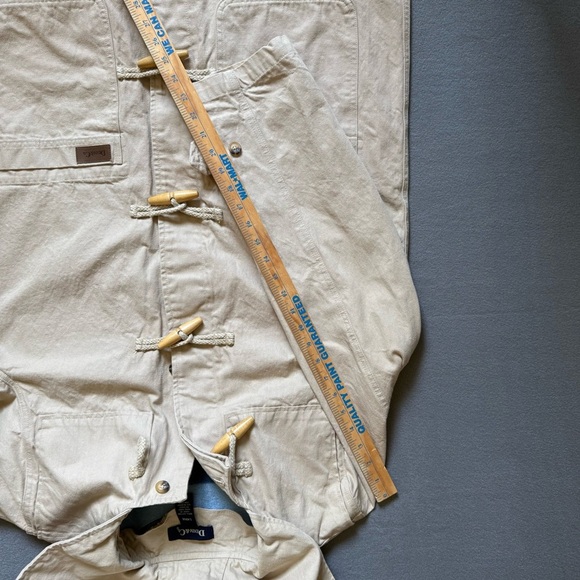 Denim&Co Women's Beige Barn Jacket Hood & Removable colorful Fleece Lining Large - Picture 13 of 15